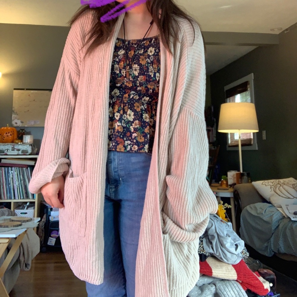 Oversized cozy cardigan